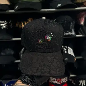 Unisex Floral Design Hat, Fashion Clothes Accessory