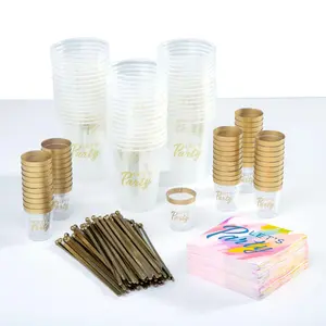 Bulk 236 Pc. Let’s Party Disposable Drinkware Kit for 50 Guests