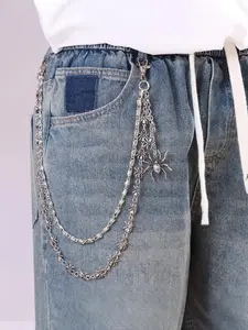 Spider Pant Chain Trendy Hip Hop Pants Chain Hanging Accessory, Unique Style Fashion Jewelry for Men and Women, Perfect for Casual Wear