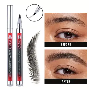 Fluffy Quick-Dry Eyebrow Pencil, Natural Wild Style, Trendy Smiling Brows, Long-Lasting Waterproof, Ultra-Fast Drying, Instant Setting, Sweat-Resistant & Smudge-Proof, Ideal For Holiday Parties, Perfect Gift, Party Makeup, Creates Full Brows