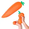 Toymendous Squishy Carrot - 11.5 Inch Stress Relief Toy for Kids Teens & Adults - Non Toxic Material - Squeeze Stretch Twist - Ideal for Sensory Play & On-the-Go Fun