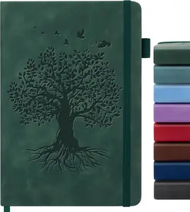Lined Journal Notebook for Women Men, A5 Hardcover Leather Journals for Writing, 200 Pages Thick Paper, Daily Journal Notebook for Work, School, Note Taking, Business, Travel, College Ruled ALKALO
