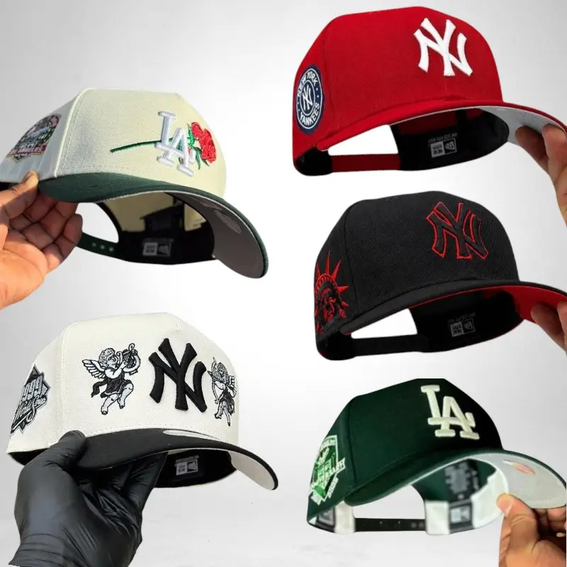 New Era MLB LA Dodgers & NY Yankees 9FORTY 59FIFTY Snapback – Fitted Baseball Cap Unisex, Gorras de Béisbol Streetwear, Adjustable Trucker Hat, USA 2026 Urban Trend, Retro Sport Aesthetic, TikTok Viral Fashion