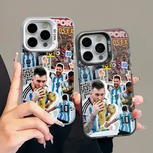 Messi Casing For iphone 17 16 15 14 13 12 11 X XS SE23 PRO PLUS MAX 2020 2022 Gift Shockproof Protection Anti-Drop Protective Protector Phone Cases Shell Cover
