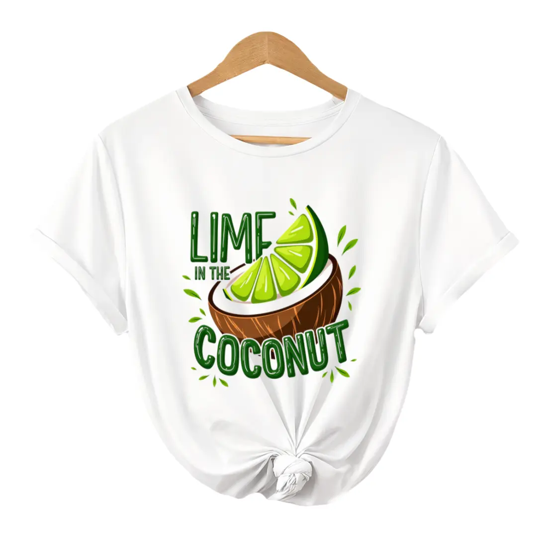 Lime in the Coconut Tropical Cocktail T-Shirt