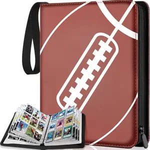 900 Pockets Football Card Binder with Sleeves, Fits Baseball Cards, Trading Cards Album, Cards Holder Protectors Set, Sports Card Organizer
