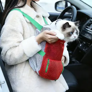 Breathable Cat Carrier Backpack, Adjustable and Extendable, Perfect for Outdoor Travel, Comfortable Pet Transport Solution