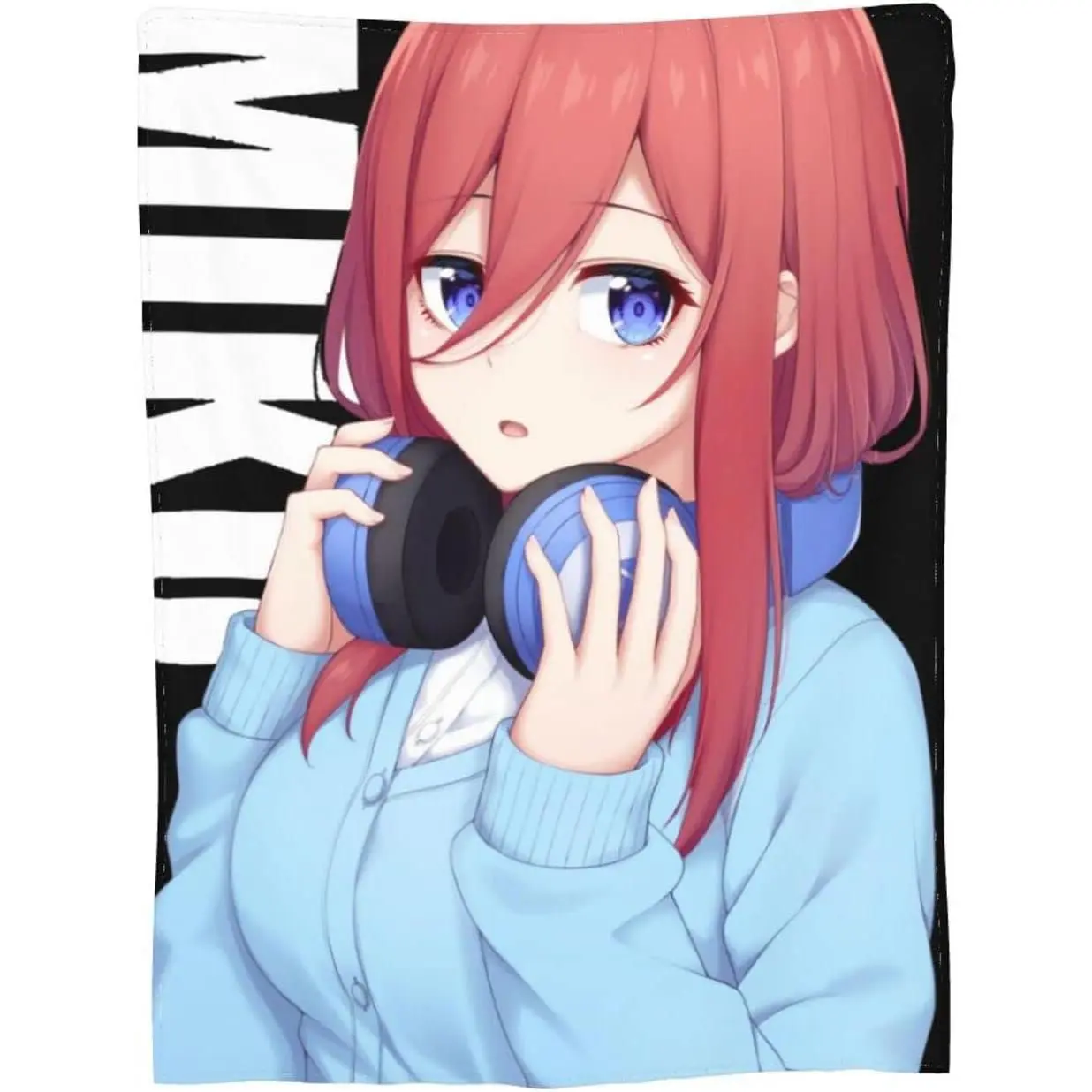 The Quintessential Quintuplets Miku Ultra Soft Micro Flannel Blanket Soft Blanket for Couch Bed Sofa Travelling Camping
