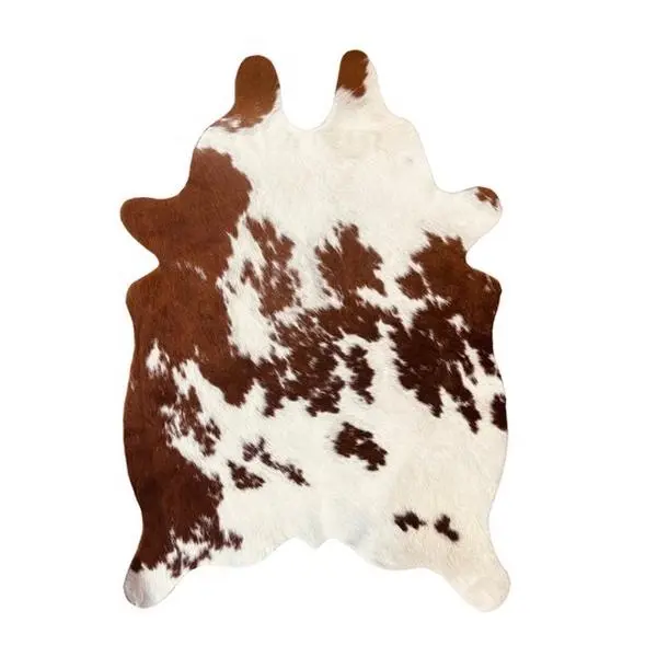 Brown and White Mini Cutout Cowhide