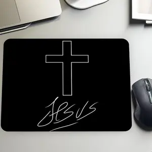 Minimalist Glass Mouse Pad, Aesthetic Waterproof Washable Smooth Hard Desk Mat for Gaming and Office