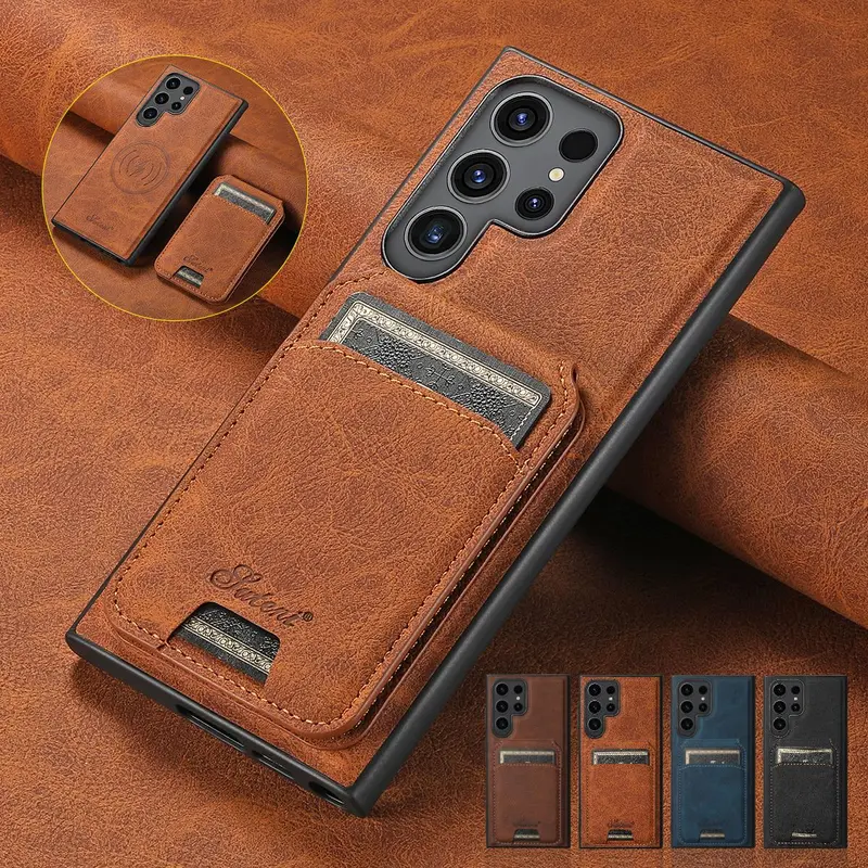 2in1 Magnetic Wallet Case for Samsung Galaxy S25/S24/S23/S22 Ultra Detachable PU Leather with 3 Card Slots Magsafe Compatible Stand for Women Men Cellphone Cash Wireless Casing#MothersDayGift #GiftsForHer, Accessories, Shell, Smartphone#SummerVibes summer