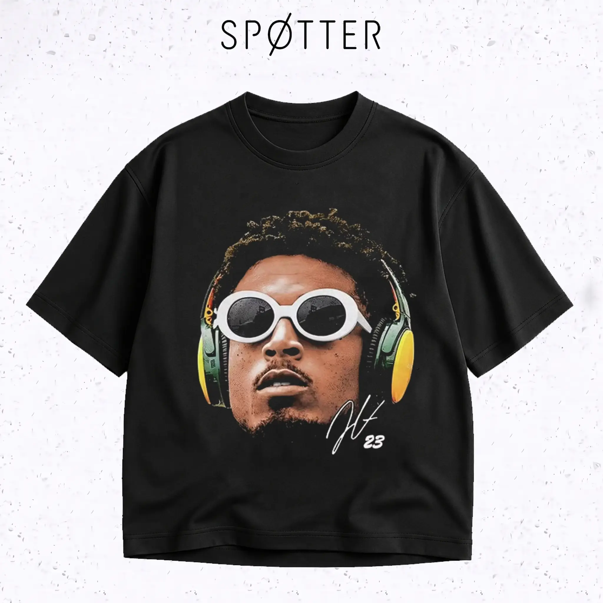 Jaire Alexander T-Shirt Vintage Big Face 23 Football Sport Graphic Heavyweight Streetwear Casual Graphic Tee