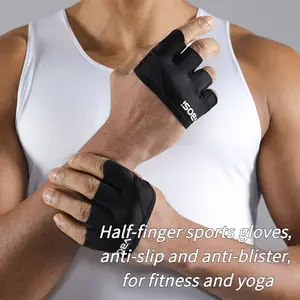 Four-finger gloves for men and women, anti-blister, Pilates and aerial yoga, non-slip, breathable half-finger gloves