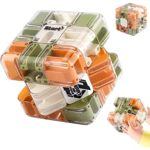 3D Maze Ball Puzzle Cube Portable Brain Teaser Educational Fidget Toy