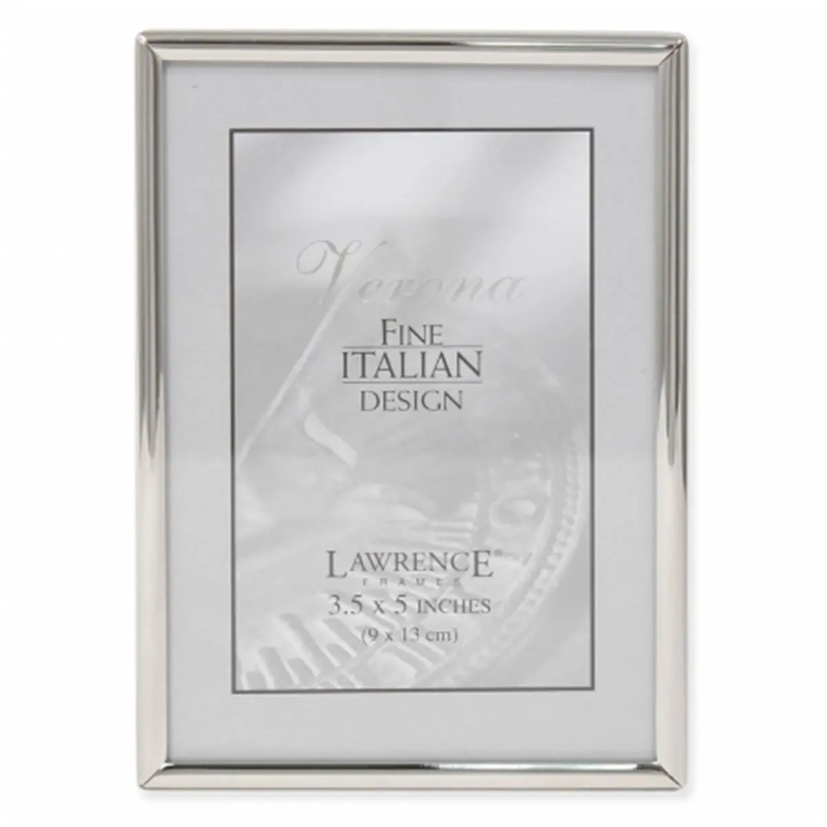 Lawrence Frames 650035 Traditional Polished Metal Picture Frame - Holds 0.7 in. Photo, 5.15 x 3.66 x 0.59 in, Complements Any Decor