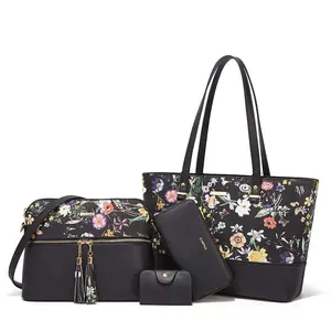 Women Fashion Handbags Wallet Tote Bag Shoulder Bag Top Handle Satchel Purse Set 4pcs, Purse Shoulder Bag, Bags For Women Purses tiktokshopspringglowup summerwins