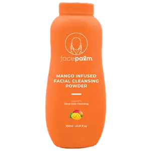 FACEPALM Mango Infused Facial Cleansing Powder with Kaolin Clay Oatmeal & Arrowroot for All Skin Types 100ml