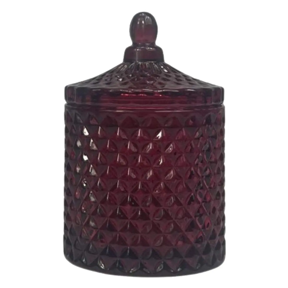 10 oz France clear ruby candle vessel For Candle Makers