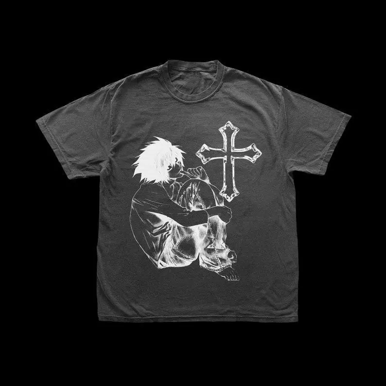 L death note shirt, japanese anime tee, ryuk shinigami light yagami retro Sweatshirt, Hoodie, Comfort Colors
