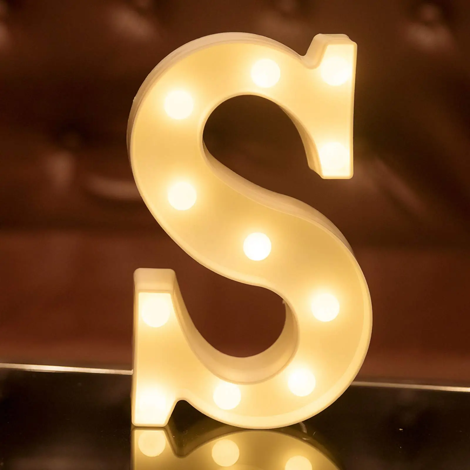 Battery Required LED Letter Light (Without Battery), 1 Count Letter Design Decorative Light, Decorative Light For Home Party Wedding