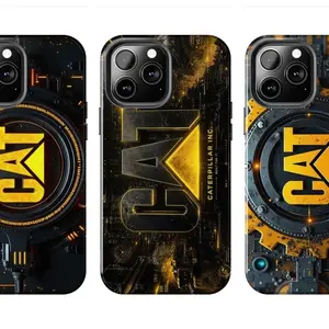 Caterpillar Phone Case - Heavy Machinery Diesel Power Case Compatible with iPhone 17, 16, 15, 14, 13, 12, 11, 8, SE, XR, X, XS Max, Pro, Plus