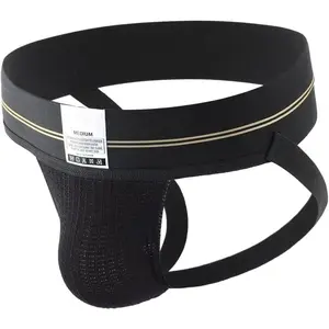 SAGAETR Men's Jockstrap Stretchy Nylon Mesh Pouch Performance Workout Athletic Supporters for Men