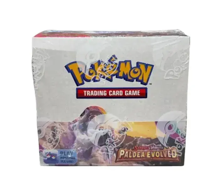 Pokemon Paldea Evolved Booster Box - 36 Packs with 10 Cards Each, Features New Tera Pokémon, Trainer Cards & Special Illustrations