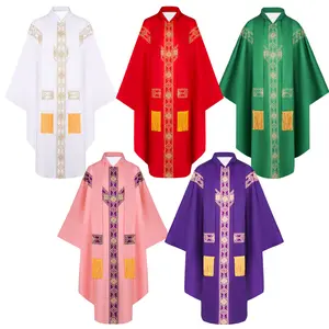 Muslim medieval European long robe priestly vestments prayer stage performance cloak cosplay performance costume