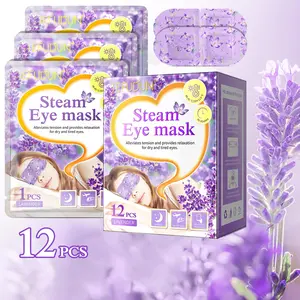 Sleep Eye Mask 12pcs, Self-heating Steam Eye Mask, Soothing Eye Skin, Relieve Tension and Provide Relaxation for Dry Eyes and Tired Eyes, Suitable for Sleep, Travel, Office, After Long-term Use Of Eyes, Christmas Gifts