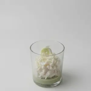 Matcha whipped candy candle