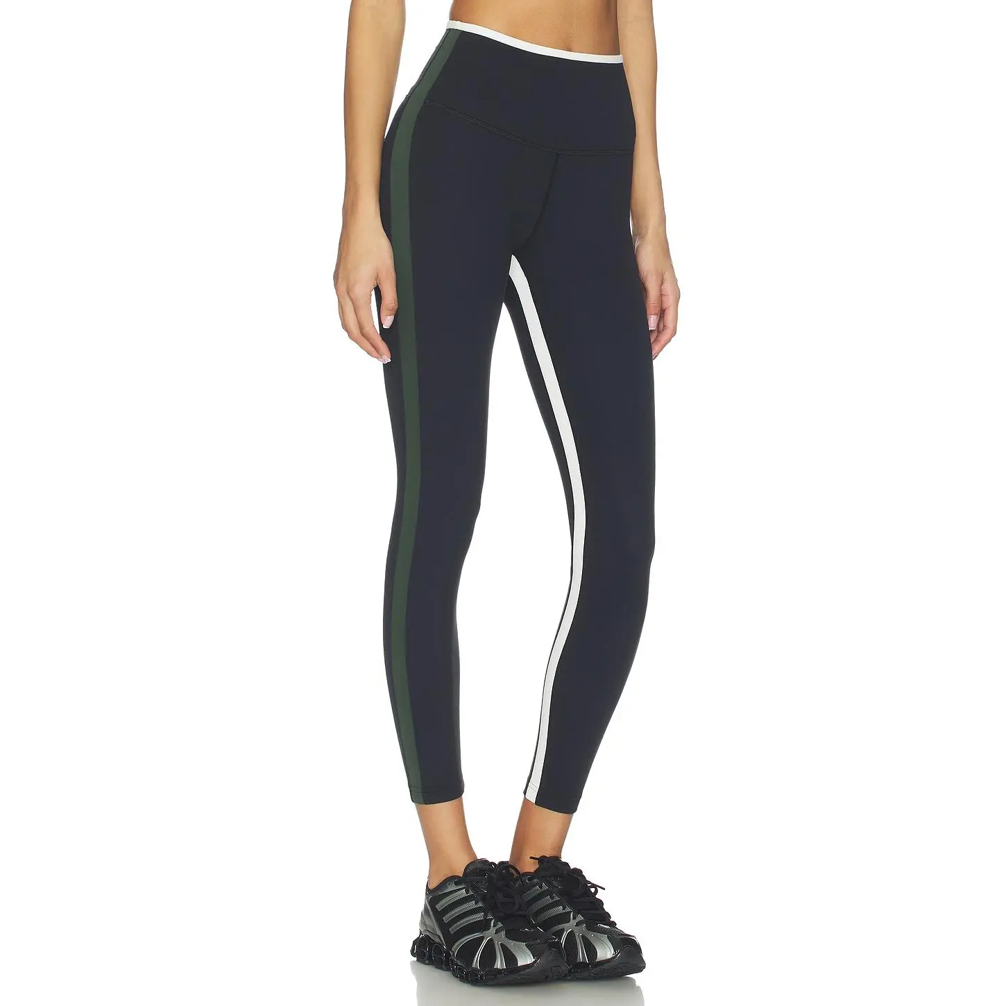 Women's Splits59 Sammy High-Waist Rigor 7/8 Leggings - Black & Military, Spandex-Nylon Fabric, Stylish Bottoms