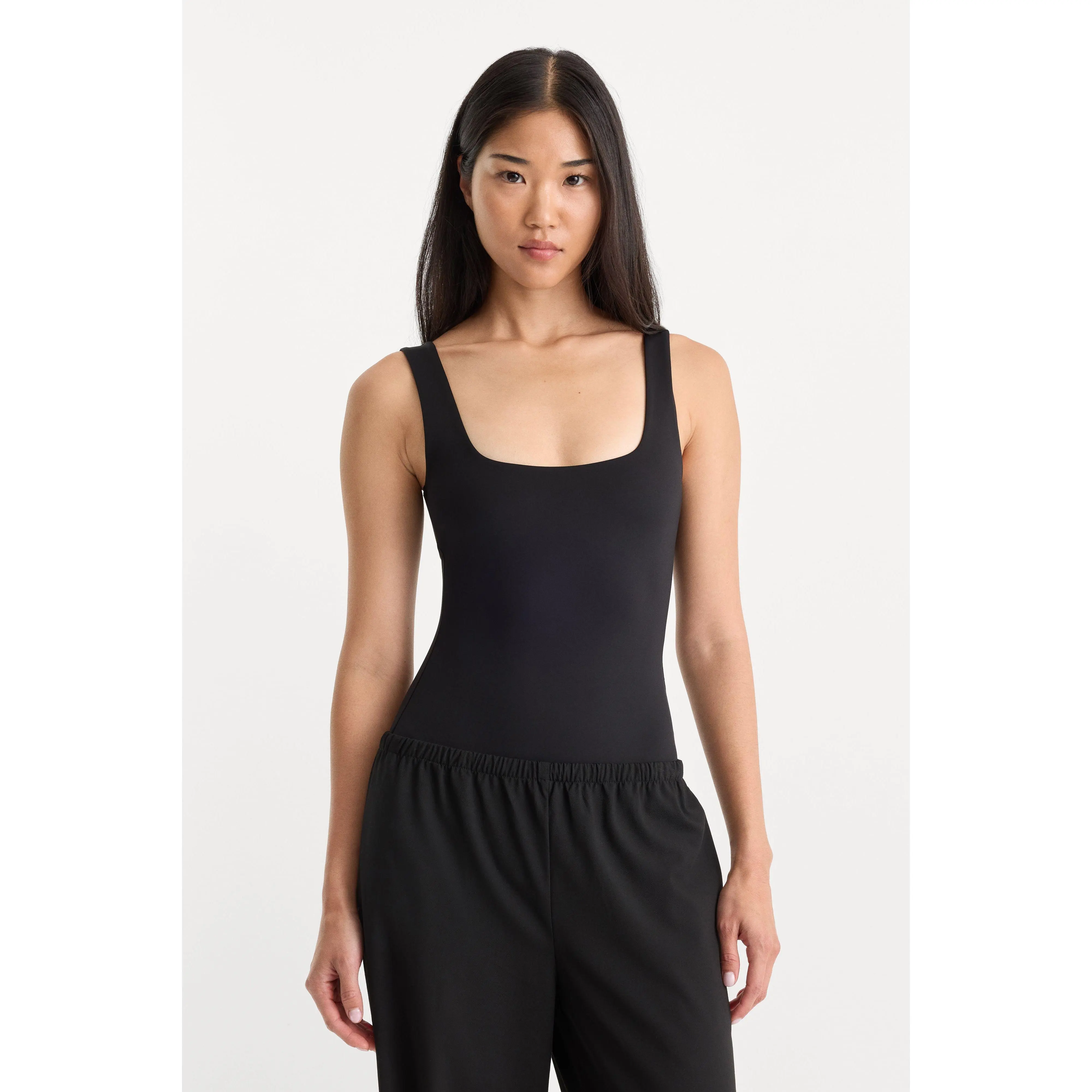 SCULPTING MODERN TANK BODYSUIT | BLACK