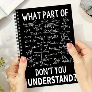 Humorous Math Spiral Notebook, Funny Science Jokes and Equations Design, Perfect Gift for Math Lovers, Teachers, Students, Doctors, Nurses