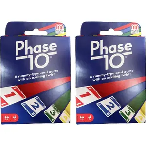 Mattel Phase 10 Card Game - 2 Pack
