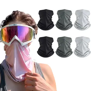 6PCS UV Protection Cooling Neck Gaiter – Breathable Face Scarf & Bandana for All Seasons