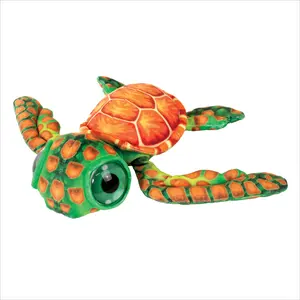 Real Planet™ Light Green Big Eye Turtle Realistic Plush Stuffed Animal