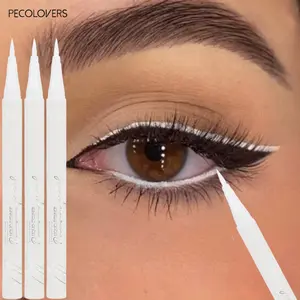 3pcs White Eyeliner Pens, Fine Tip Eyeliner, Water-Resistant And Sweat-Proof, Allowing You To Effortlessly Create Trendy Eyeliner