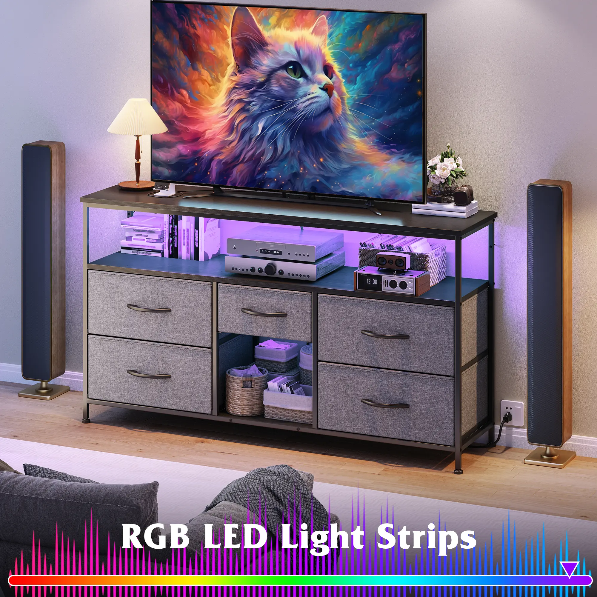5 Drawer-Gray(LED)