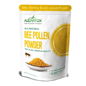 ALOVITOX: Organic Bee Pollen Powder I  100% Pure, Raw Superfood Powder for Yogurt, Cereal & Baked Goods I Organic Vegan Gluten-Free