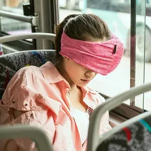 1/2PCS   2‑in‑1 Multifunctional Travel Pillow with Built‑in Eye Mask, Ergonomic Head Neck & Chin Support Pillow for Airplane, Car, Camping & Hiking