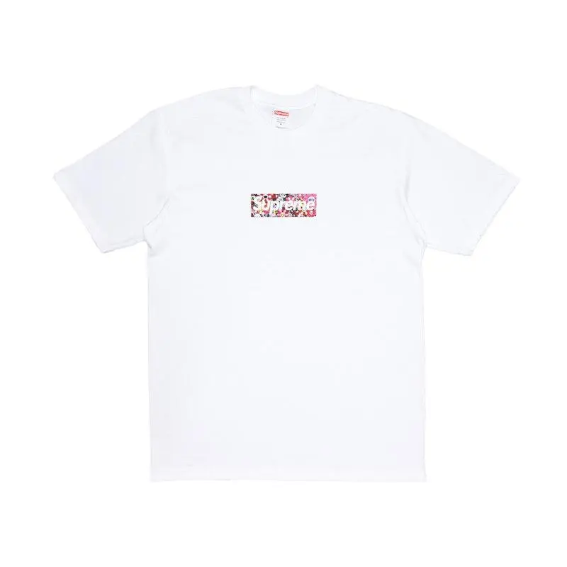Supreme Men's Takashi Murakami COVID-19 Relief Box Logo Tee White, from StockX