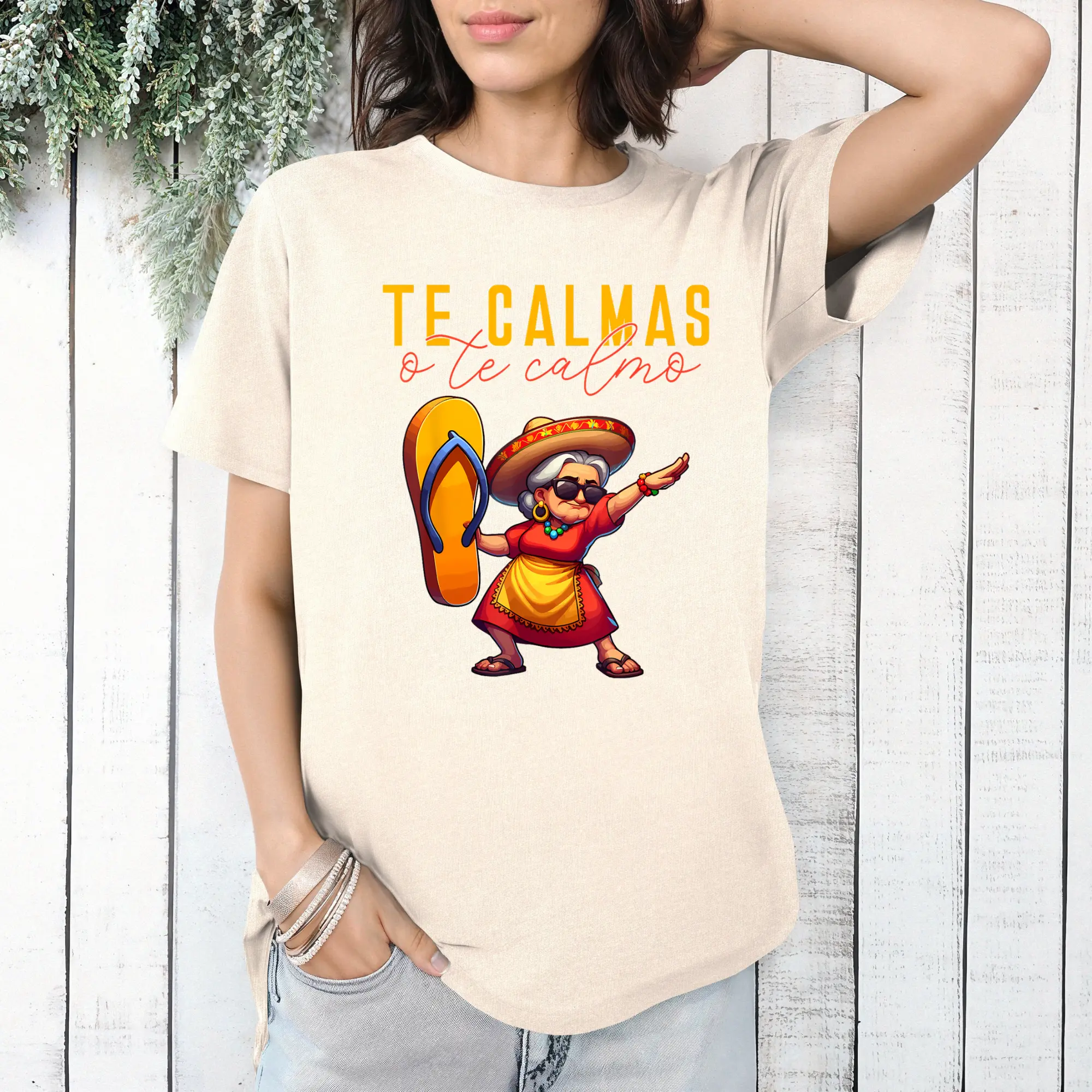 Te Calmas o Te Calmo T-shirt - Unisex Cotton Fabric Classic Fit Tee for Comfort and Style Top Womenswear Day gift