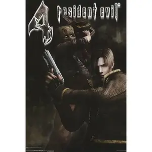 Resident Evil 4 Poster Mask Design HD – Survival Horror Game Movie Wall Art, Waterproof Poster for Bedroom Decor, Gamer Gift, Trendy Aesthetic Room Decoration