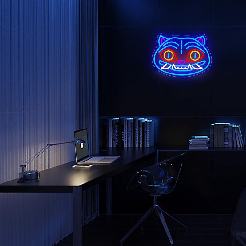 Demon Hunters Neon Sign Tiger LED Neon Sign hunter Neon Signs for Wall Decor, mystical fantasy Gaming Neon Sign, Led Neon Lights