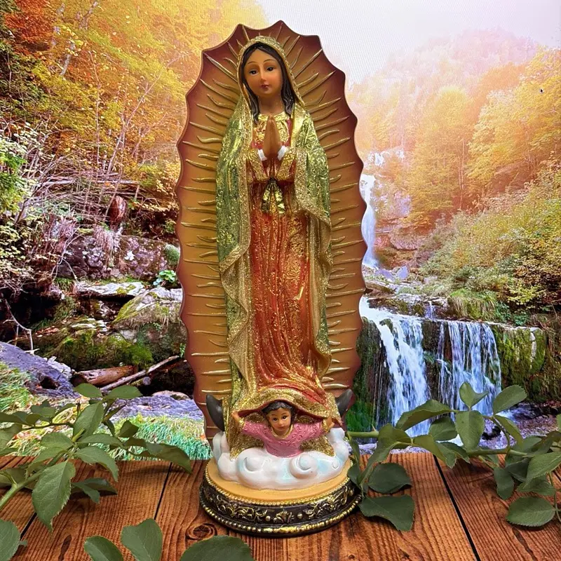 Virgen de Guadalupe 12” Statue | Our Lady of Guadalupe Image | HM Store