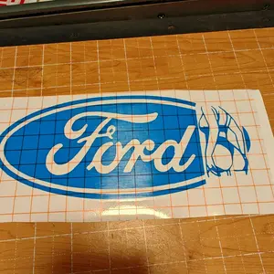 Ford Car Sticker, Blue Collar Decal #4 - Perfect for Any Ford Car Fan