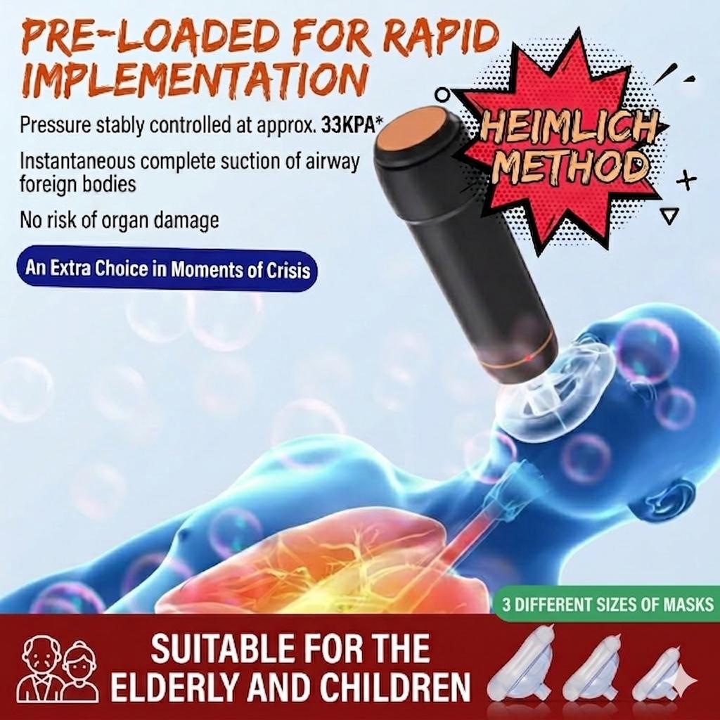 Family Outdoor Emergency Kit, Home Suction Pump, Emergency Tool, Essential Survival Gear, Portable and Compact Design, Ideal for Emergencies