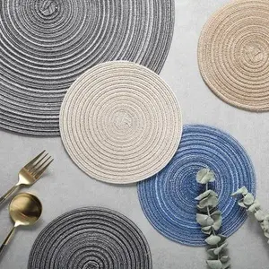Handmade ramie placemat choice.