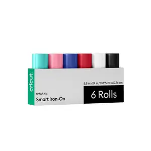 Cricut Joy Smart Iron-On Matless Heat Transfer Vinyl, Twilight Sampler - 5.5 in x 24 in (6 ct)