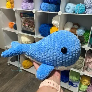 Crocheted Whale Plushies